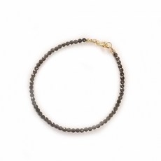 天然黑曜石轉運珠手鍊 (3mm) B1104