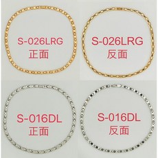 KOTO 原廠外銷爆品 抗敏不鏽鋼/玫瑰金 鍺磁能量健康項鍊 高品質頸環 鍺石 磁石 增強磁場高雅美觀耐用, 1個, S-1601LRG(A)