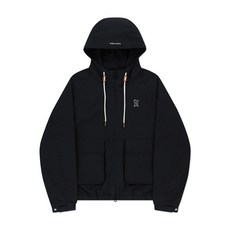 와키윌리 베이직 코튼 후드 윈드브레이커 블랙 72L963 27C181