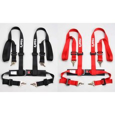TOM'S FOUR POINT SEAT BELT 四點式安全帶組, 1個, TOM`S 四點式安全帶   黑
