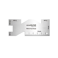 KEARING 프로페셔널 재봉 게이지 멀티스케일 헴밍 솔기여유 자 퀼팅 뜨개질 공예 측정용, 1개, 5700A