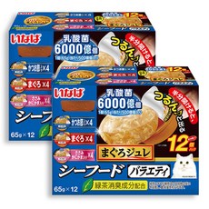 이나바 마구로쥬레, 씨푸드 버라이어티 12P, 65g, 24개