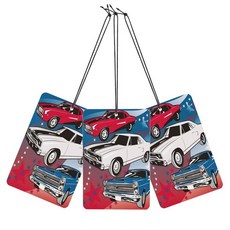 [ 1108654 ] 맞춤형 자동차 공기 청정기 - 모양 청정기 방향제용 사진/텍스트 디자인 다양한 색상 및 모양의 걸이 장식 2개 세트