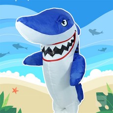 아이서 상어 코스튬 에어슈트 빌런 캐릭터의상