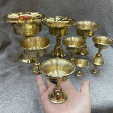 弘喧 純銅 酥油燈座 蠟燭臺