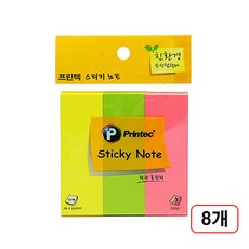 프린텍)혼합형3색(76*25mm/50매), 8개, A020