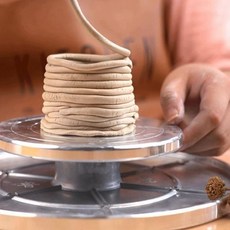 도자기 물레 도예도구 조소 알루미늄 수동 물레 회전판 20cm, 1개
