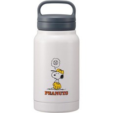 Skater 스케이터 STSC5-A 보온 스테인레스 스틸 머그 보틀 16.9 fl oz (500 ml) with Screw 핸들 스누피 Baseball 그외 각종 373351, 350 ml