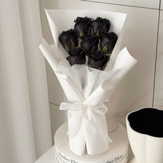 [어나더플레르]명품 고급 장미 7송이 꽃다발 기념일 생일 졸업 축하, 1개, 블랙
