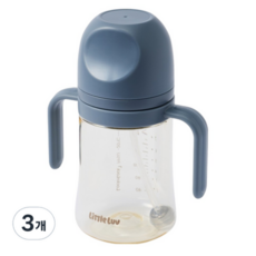 락앤락 리틀럽 퍼스트 PPSU 양손 빨대컵, 350ml, 3개, 블루