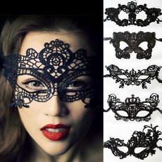 PS樂【J1969】萬聖節鏤空蕾絲面紗面具 春酒跨年派對夜店面罩, 1個, #16寵物狗