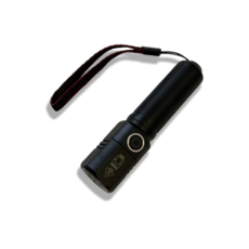 台灣直發 Edc 手電筒便攜式迷你 LED 手電筒 USB 充電防水 XHP50 3 型號可變焦手電筒 適用於家庭戶, 1個, Long-3000mAH