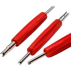 6개입 R134A R12 에어컨 HVAC 밸브 코어 제거 도구 세트 듀얼 헤드 제거기 슈레이더 스템 R22 R410A 시스템용 라인 수리 2018706, 6개입 R134A R12 에어컨 HVAC 밸브 코어 제