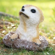 花園裝飾擺件鑽地貓鼬仿真動物擺件庭院園林露臺陽臺草坪裝飾品, 花園裝飾擺件鑽地貓鼬仿真動物擺件庭院園林