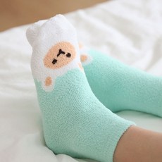 [NY코튼클럽]여성 극세사 애니멀 수면 양말 8011 5족