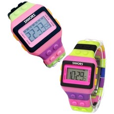 SHHORS 積木款兒童防水電子錶