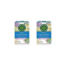 Traditional Medicinals Cup of Calm 라벤더 민트 허브티 티백 16개입 2팩, 24g