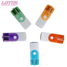 고속 다기능 USB 카드 리더 4 in 1 MS MS-PRO TF 마이크로 메모리 스마트 새로운 브랜드 개, 01 1pc random color