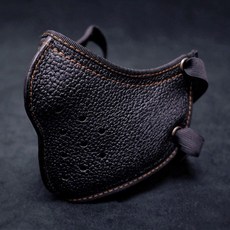 GPCR 오토바이 레트로 마스크 펑크 가죽 HALLEY 빈티지 용 스타일 타기 블랙, Bla 1