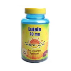 Nature's Life 葉黃素膠囊 20mg, 1罐, 100顆