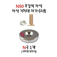 배달대행 오토바이 충전거치대/케이스 교환 수리용 20mm * 5T 네오디움 자석 N극 S극 너트 나사 셋트 스마일텍