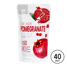 코스트코 편의점 에이드 석류에이드 액기스 원액 주스 아이스 음료 팩 파우치 40팩, 230ml, 40개