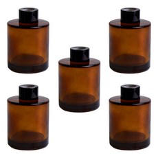 캔들 디퓨저 용기 고급 유리병 화병, 브라운 125ml 5개, 디퓨저용기