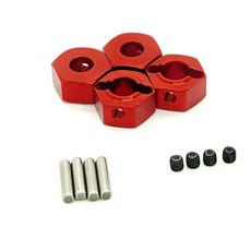 ARRMA 1/10 1/8 盛唐 花崗岩 巨石 颱風 沃泰克斯 14MM 改 12MM 結合器, 紅色