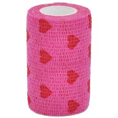 탄성 붕대 랩 통기성 스포츠 랩 테이프핑거 관절 무릎 응급처치 테이프, Pink Love, 75