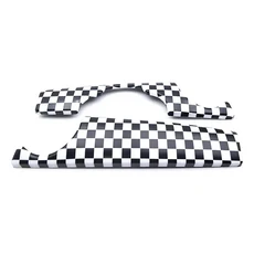 미니 PCPC 소재 플라스틱 커버 클래식 컬러 대시 보드 트림 자동차 미니 쿠퍼 S R55 클럽맨 액세서리 신, 02 Checker, 01 For LHD