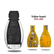 스마트키 Xhorse VVDI 원격 자동차 키 34 단추 BE Key Pro 메르세데스 벤츠 PCB 칩 버전 스마트 315MHz 433MHz, 29) 10pcs - 3yellow with logo