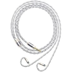6N 싱글 크리스탈 실버 AUDIO 이어폰 5MM EARS 케이블 2핀 64 LEGEND TIA MOONDROP IEM VE2 VARIATIONS DUSK 플러그, 2.5mm Plug