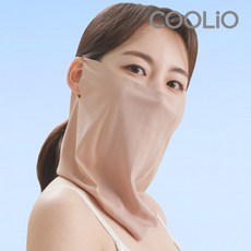 쿨리오 자외선 차단 골프 마스크 UV 얼굴 햇빛 가리개 여성 남성 쿨 국내 제조, 핑크, 1개
