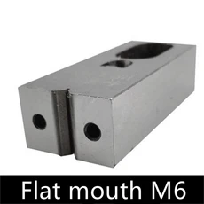CNC 측면 고정 뒤틀림 클램프 조각 방지 엔드 스테이션 다기능 OK 플랫 정밀 개구리 벤치, 1pc Flat mouth M8, Flat mouth M6