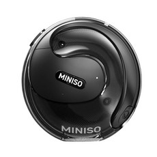 MINISO X15 PRO 번역 이어버드 오픈 이어 헤드폰 블루투스 5.4 OWS AI 148개 언어 지원 무선 이어후크 IPX5 방수 블랙(AI 포함) 206933, MINISO X15 PRO 번역 이어버드 오픈 이어 헤