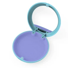 치아 교정기 케이스 리테이너 케이스 자석 마우스 가드 여행용 틀니 1PC, 34 Blue-purple-mirror, 한개옵션2