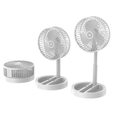 摺疊伸縮風扇USB便攜式電風扇臺式家用辦公室桌面小風扇廠家, 12V直插USB【無開關】, 白色