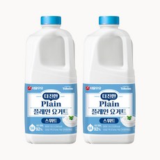 서울우유 더 진한 스위트 플레인요거트, 1.8L, 2개