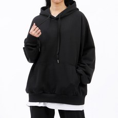 엠제이스타 베이직 쭈리 무지 후드티 오버핏 M~2XL 기모선택 3color 남녀공용