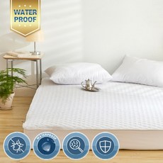 프리미엄 테리 방수 매트커버 패드 토퍼커버, 테리 방수 매트커버SS