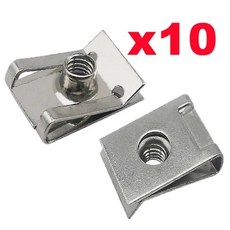 10pcs 스레드 M6 M5 M4 M8 8mm 5mm 6mm 4mm 리드 너트 자동차 바이크 오토바이 스쿠터 ATV 대 한 스테인레, 04 M6