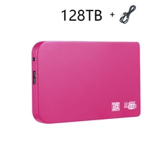 레노버 XIAGAI 128TB 고속 USB 3.0 SSD 인클로저 모바일 하드 드라이브 케이스 외장 스지 HDD 박스 노트북, 09 Pink-128TB