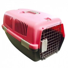 강아지 이동장 고양이 칼라 캐리어 애견 켄넬 핑크 강아지켄넬 애견이동가방 고양이켄넬 rds+389KF