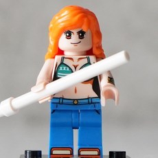 핸드브릭 팩토리 커스텀 미니브릭 피규어 원피스 해적 호환 블록호환, 006. 나미, 1개