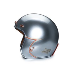 MODER JONES 瓊斯 復古安全帽 亮光曜石黑 （不老騎士聯名公益帽）, 亮光星空銀