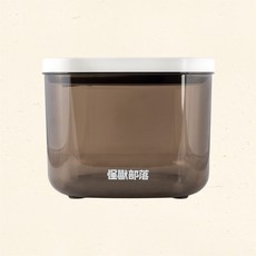 怪獸部落 避光密封保鮮桶 5.6L 飼料保鮮桶, 半透明暗色, 1個