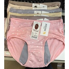 Beita莫代爾中高腰包臀生理褲，親膚透氣，舒適包覆，多款印花可選, 混色