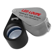 [太陽光學]DISCOVERY LED/UV 手持式珠寶放大鏡 10X 21mm, 1個