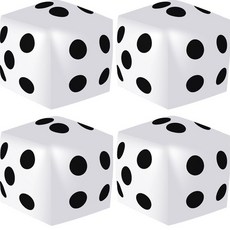 遊思樂 好好玩骰子30x30cm充氣骰子 六面骰子 大骰子 沙灘球 安全骰子 氣球骰 派對道具, 1個, 充氣骰子白色30cm單顆價