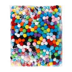 HUA 장식솜 솜방울 25mm 칼라혼합 1000개 1p 환경판꾸미기